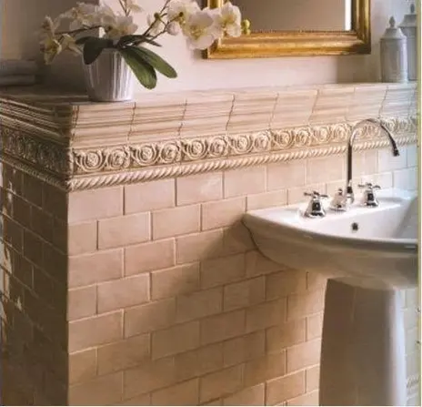 Contemporary bathroom tile.