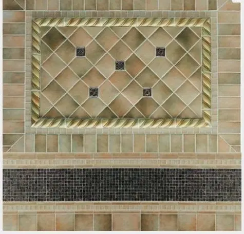 Porcelain bathroom tile.
