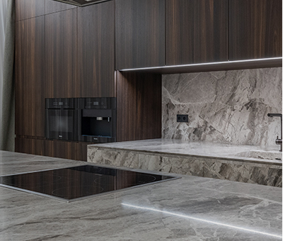 Inside the StoneOne showroom in Methuen