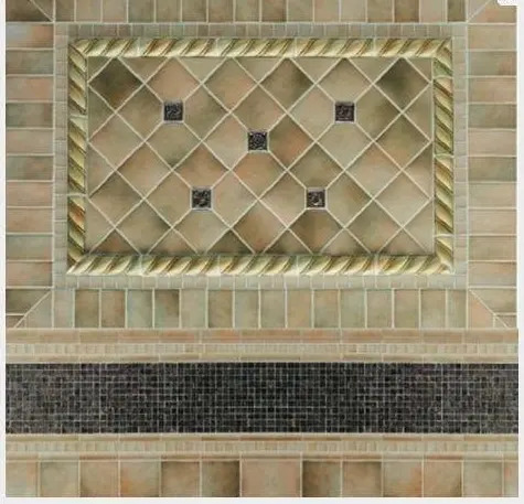 Porcelain bathroom tile.